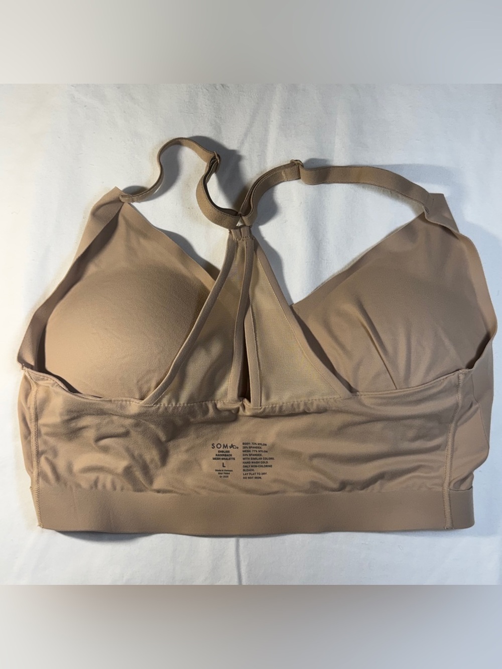 Soma Wirefree Longline Sports Bra - Beige